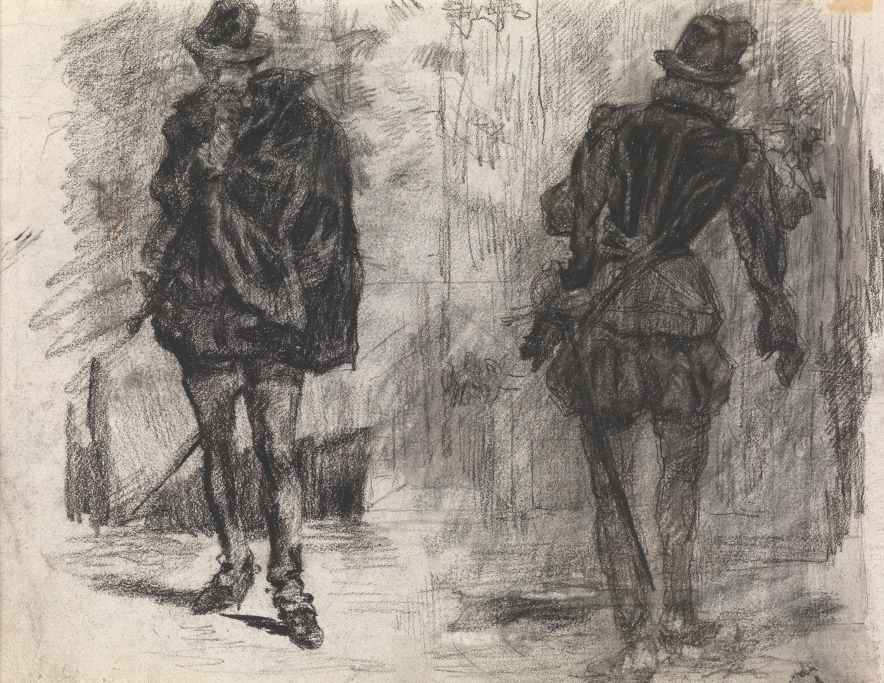 To spanske soldater, den ene sett forfra, den andre bakfra av James Ensor