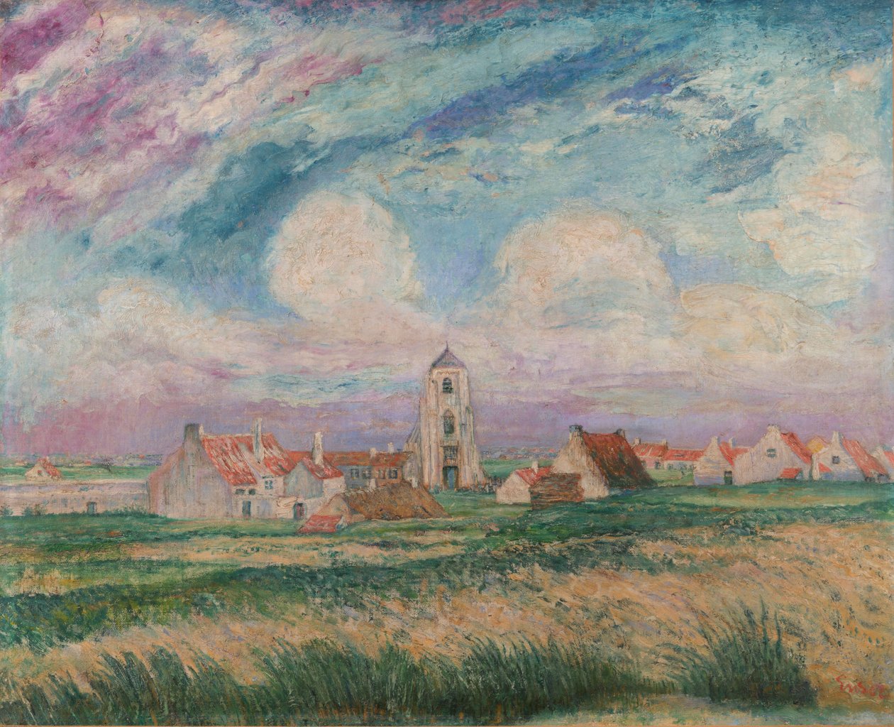 Utsikt over Mariakerke av James Ensor