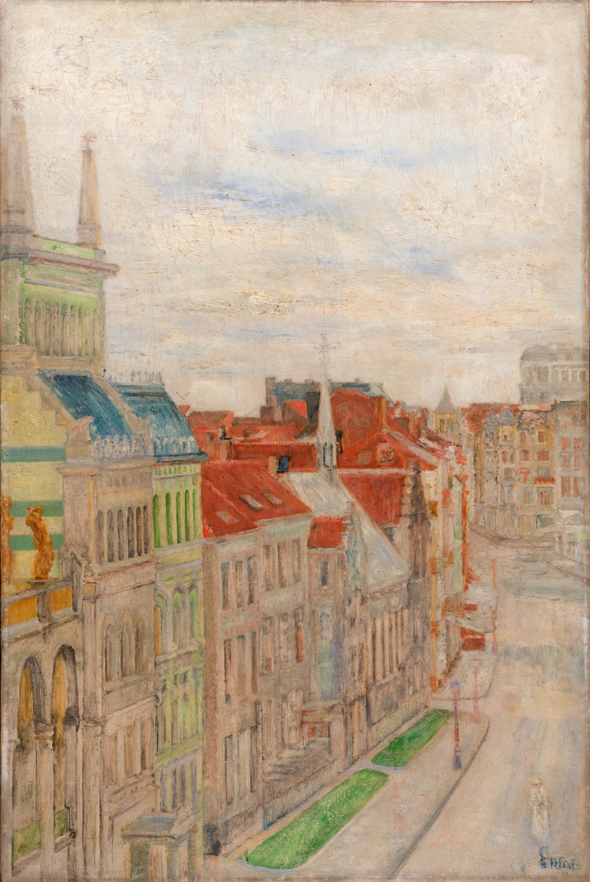 Utsikt over Van Iseghemlaan av James Ensor