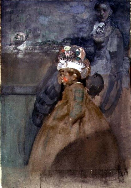 Portrett av Tony Nicholson (akvarell og gouache på papir) av James Ferrier Pryde
