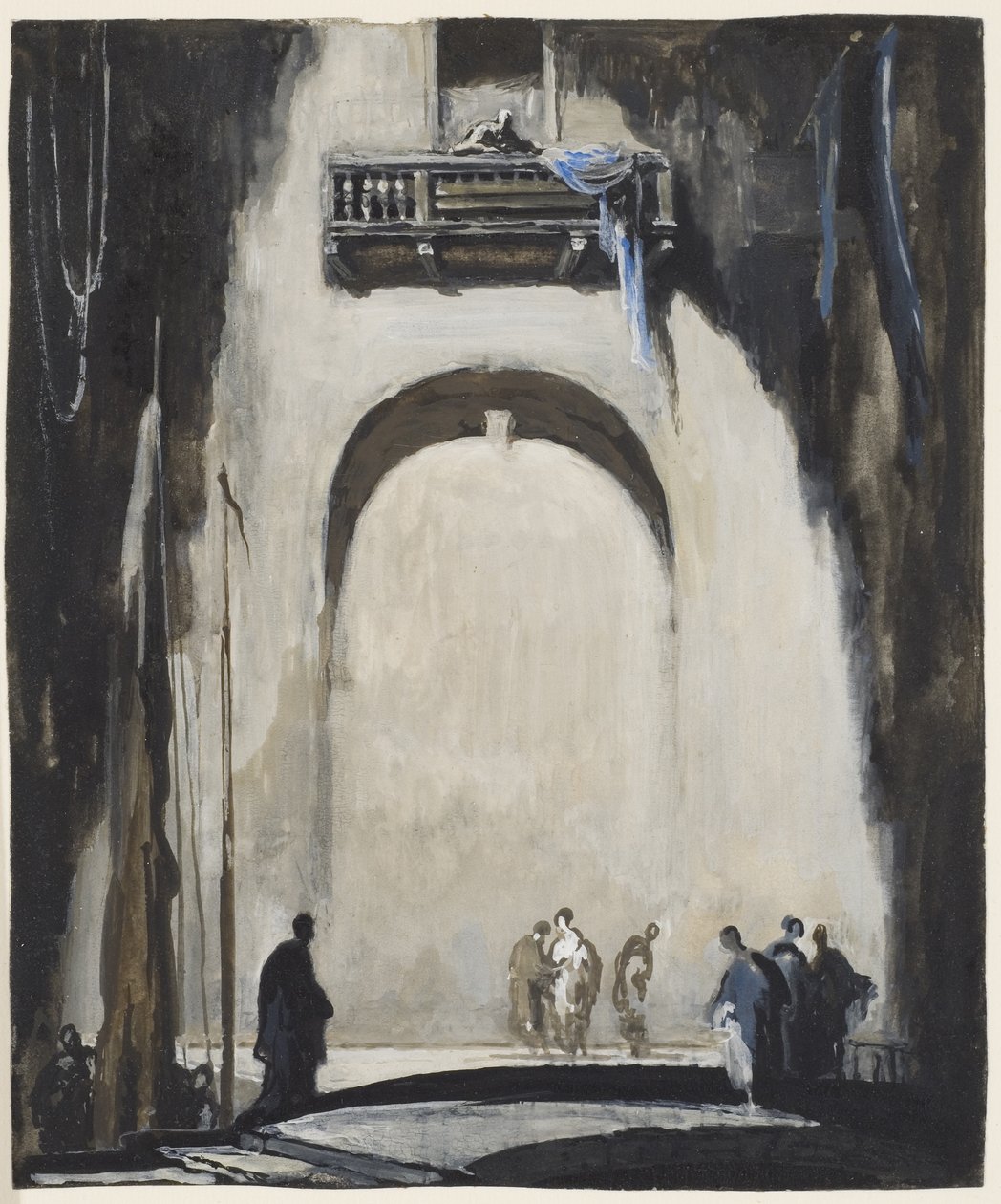 Det ukjente hjørnet, 1912 (gouache) av James Ferrier Pryde