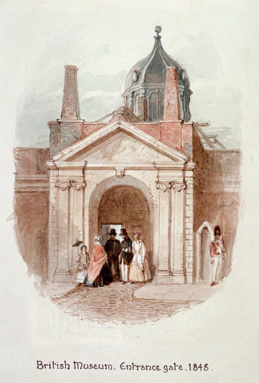 British Museum, inngangsport, 1848 av James Findlay