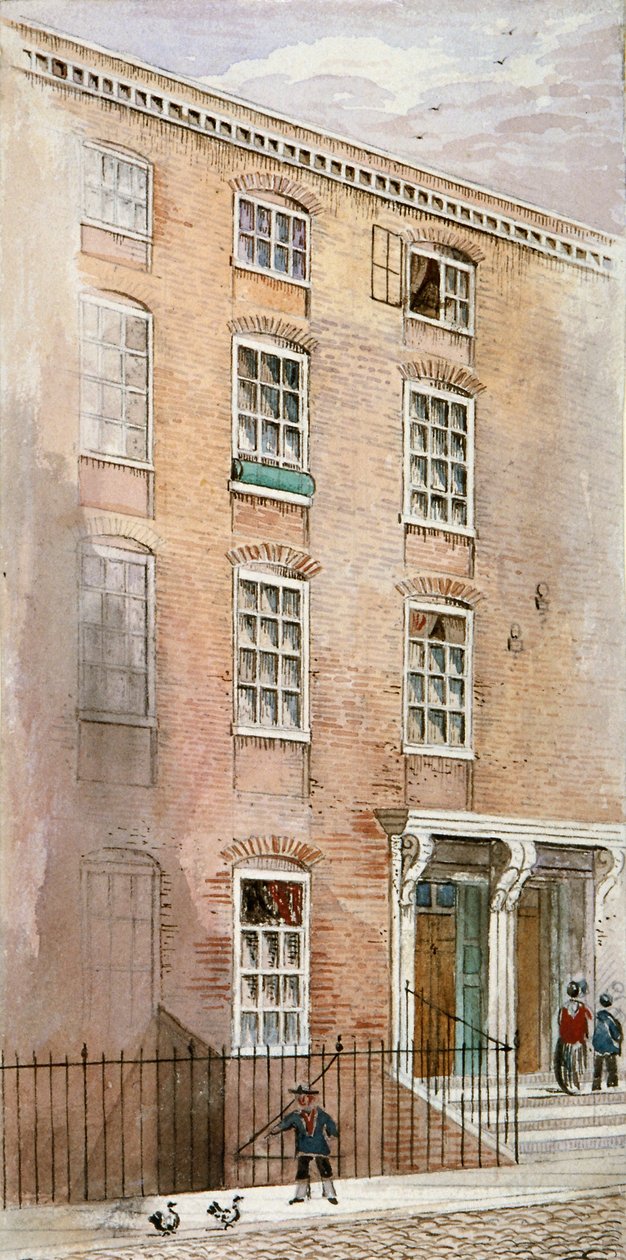 Hus i Crane Court, nær Fleet Street, City of London, 1840. av James Findlay