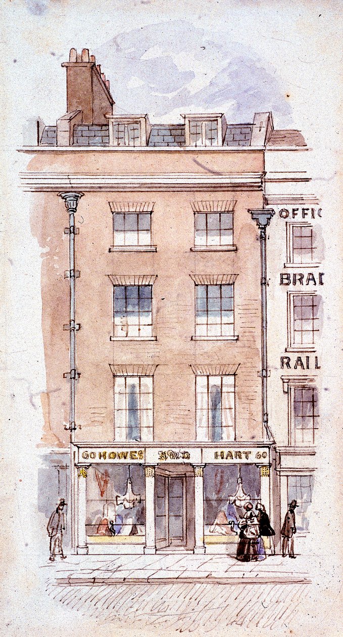 Howes og Hart, Fleet Street, London, c1820 av James Findlay