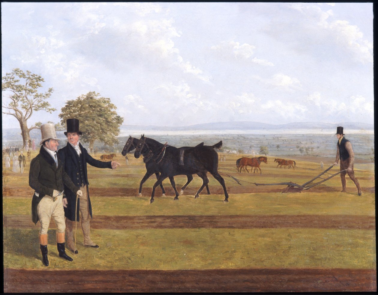 Sir Charles Morgan på pløyekampen i Castleton av James Flewitt Mullock