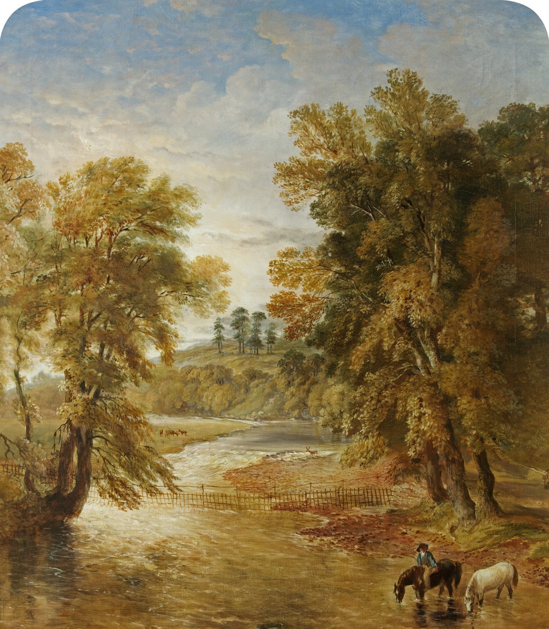 Tredegar Park fra Ebbw Bridge, 1883 av James Flewitt Mullock