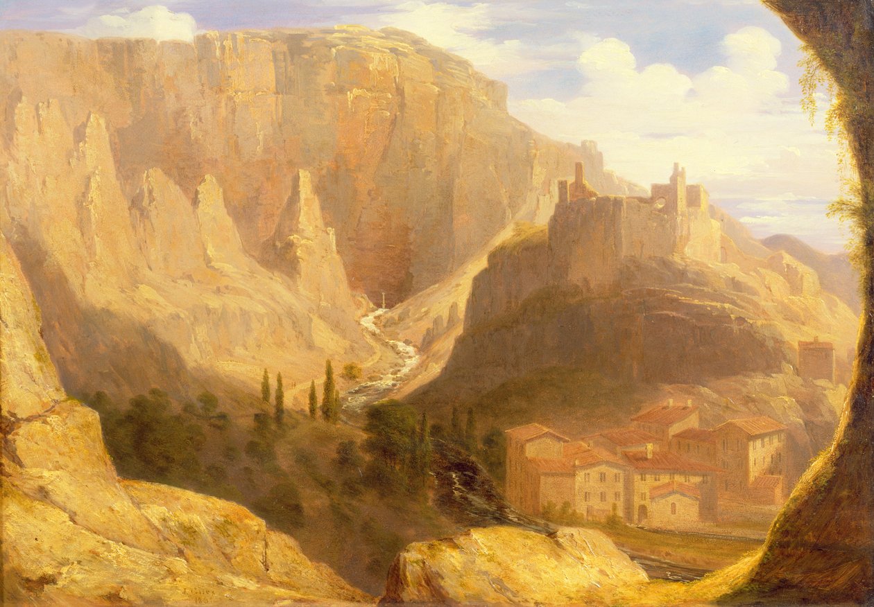 Hill Town i Italia, 1831 av James Giles