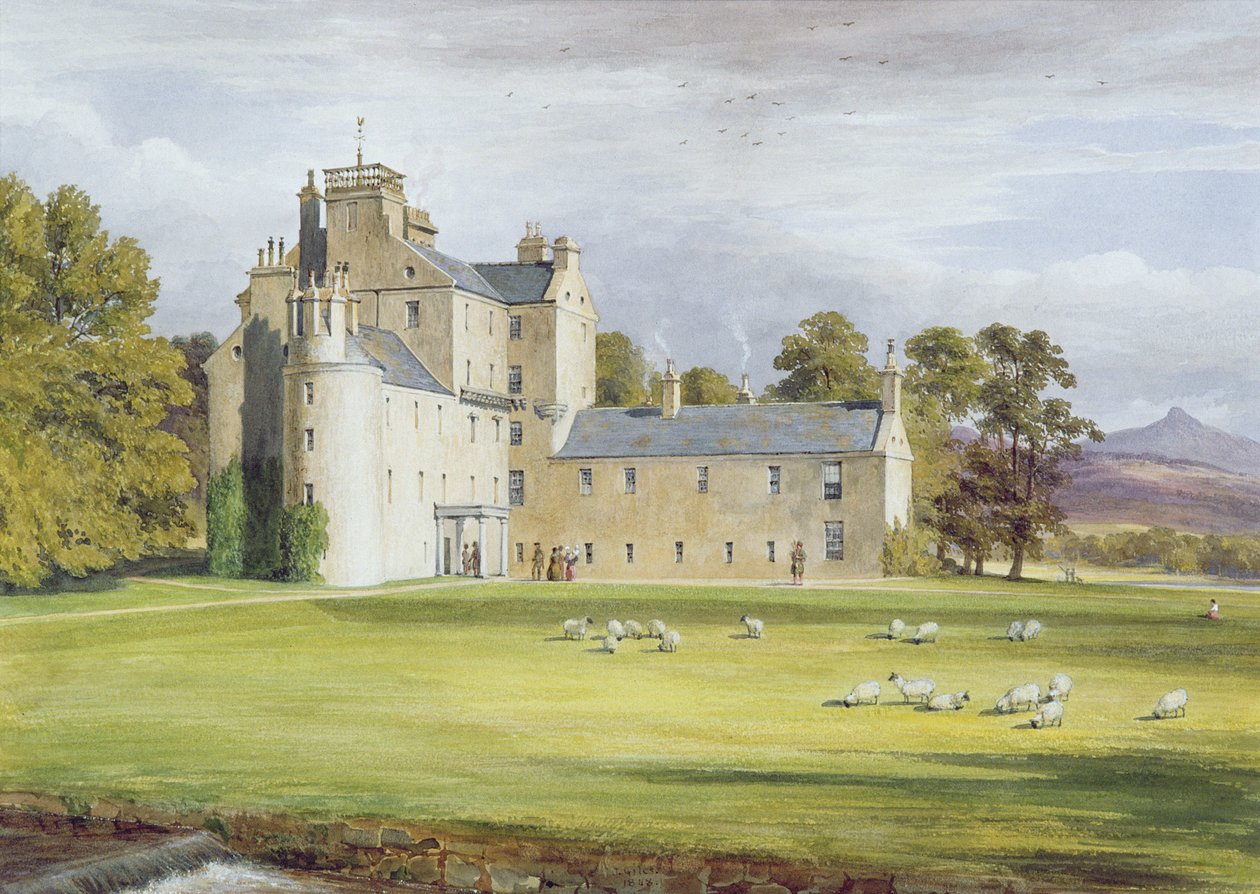 Monymusk House, 1848 av James Giles