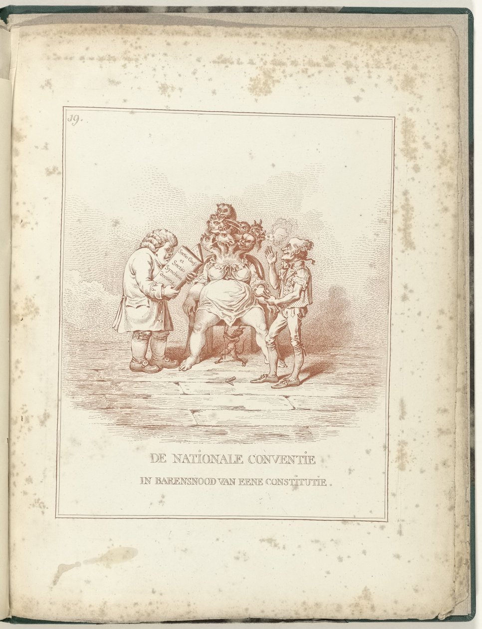Labour of the National Convention, 1795 Den nasjonale konvensjonen om arbeid for en grunnlov (tittel på objekt) Hollandia Regenerata (serietittel) av James Gillray (possibly)