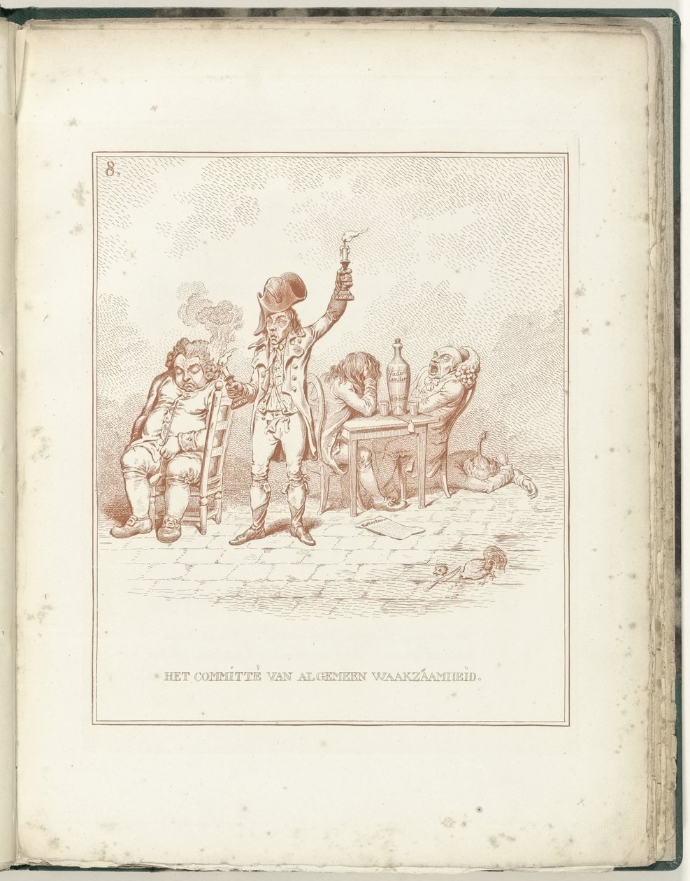 Komité for generell årvåkenhet, 1795 Komiteen for generell årvåkenhet (tittel på objekt) Hollandia Regenerata (serietittel) av James Gillray (possibly)