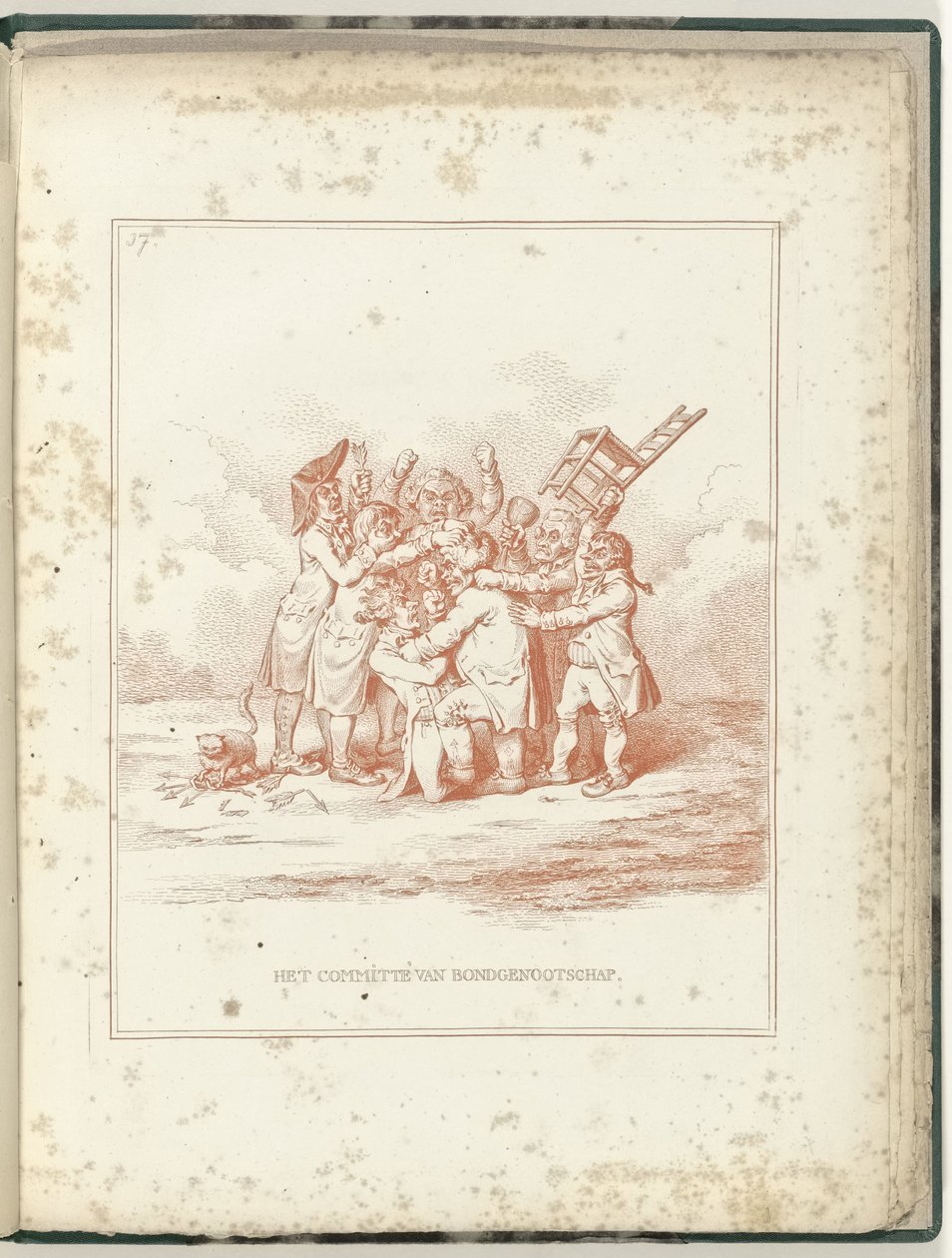 Alliansekomiteen, 1795 Alliansekomiteen (tittel på objekt) Hollandia Regenerata (serietittel) av James Gillray (possibly)