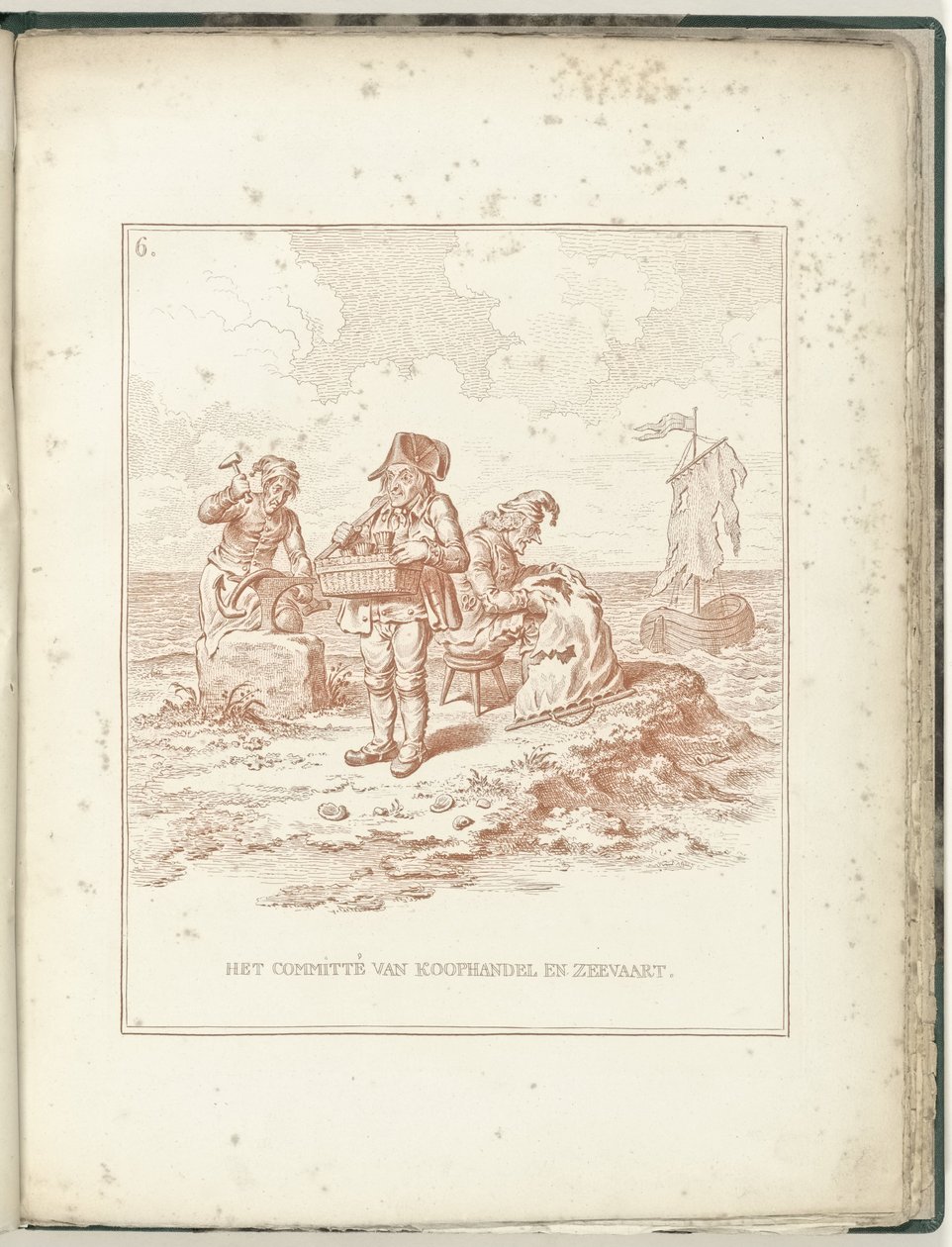Komiteen for handel og skipsfart, 1795 Komiteen for handel og skipsfart (tittel på objekt) Hollandia Regenerata (serietittel) av James Gillray (possibly)