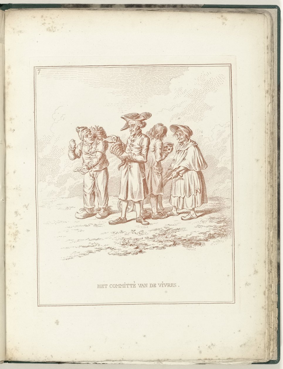 Komiteen for liv og nødvendigheter, 1795 The Committee of the Vivres (tittel på objekt) Hollandia Regenerata (serietittel) av James Gillray (possibly)