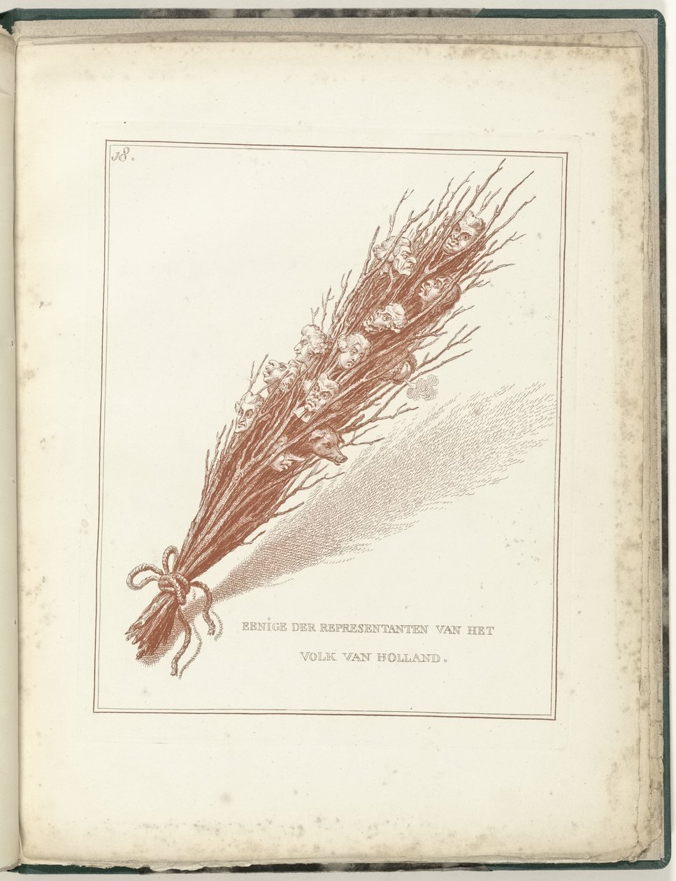 Svøpe for de provisoriske representantene for folket i Holland, 1795 Noen av representantene for folket i Holland (tittel på objekt) Hollandia Regenerata (serietittel) av James Gillray (possibly)