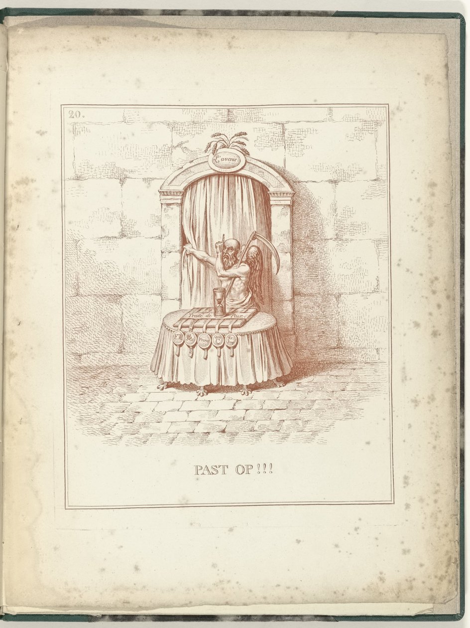 Fars tid for porten til fremtiden, 1795 Tar vare på !!! (tittel på objekt) Hollandia Regenerata (serietittel) av James Gillray (possibly)