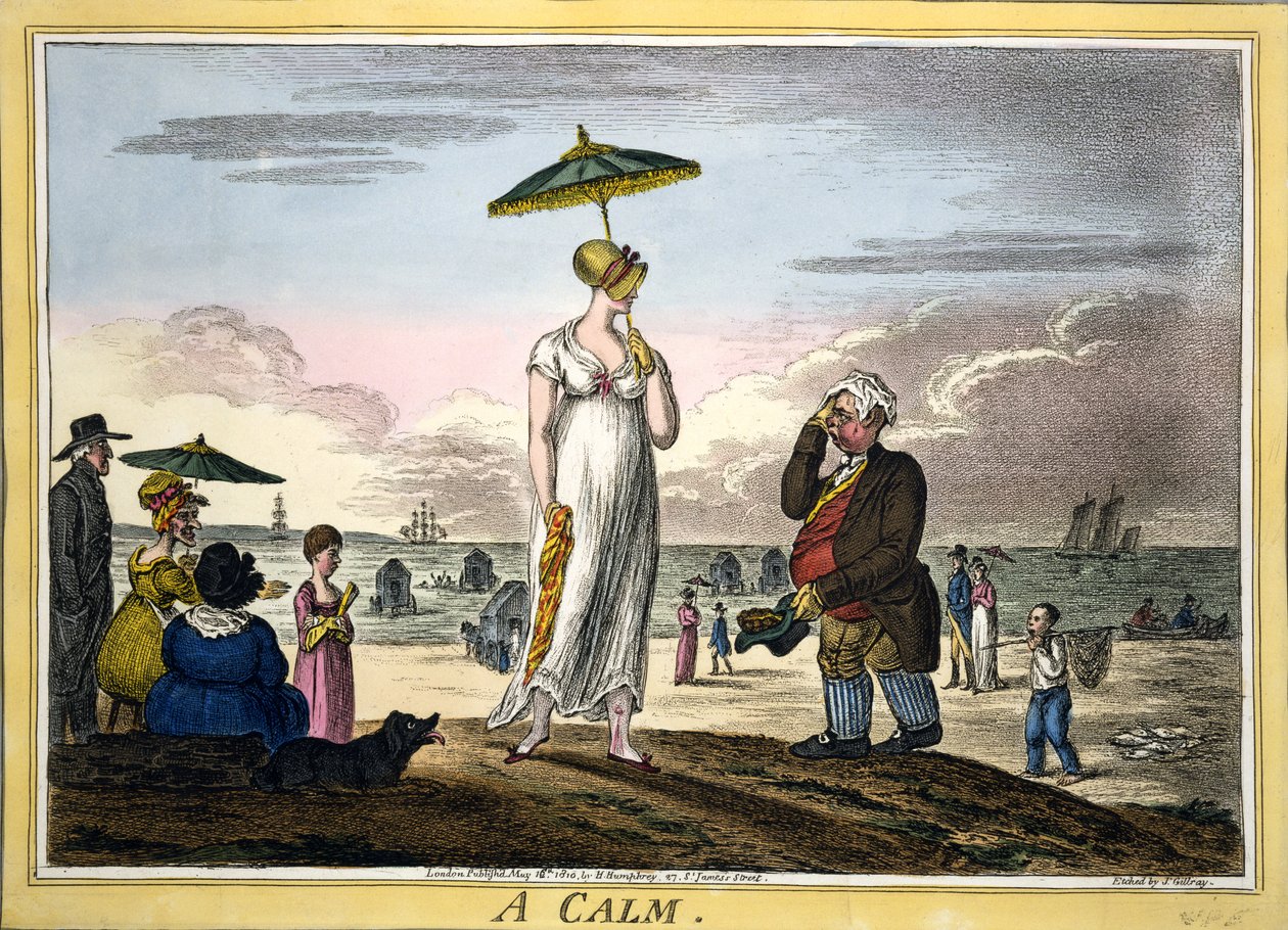 En rolig pub. H Humphrey, London, 1810 (håndfarget gravering) av James Gillray