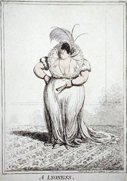 A Lyoness, utgitt av Hannah Humphrey i 1801 (etsing med akvatint) av James Gillray