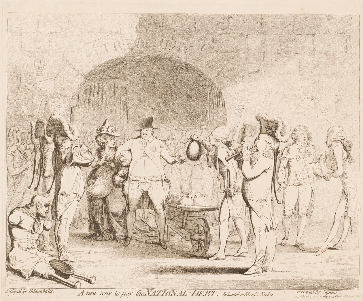 En ny måte å betale statsgjelden på av James Gillray