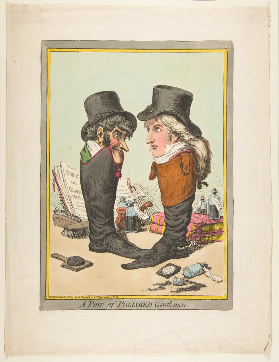 Et par polerte herrer, 10. mars 1801. av James Gillray