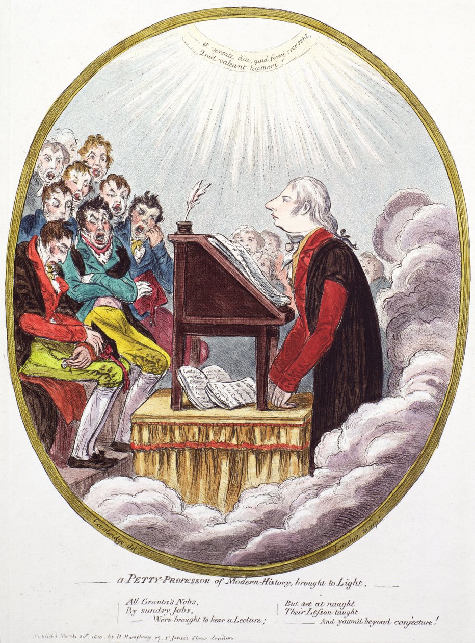 En liten professor i moderne historie brakt frem i lyset av James Gillray