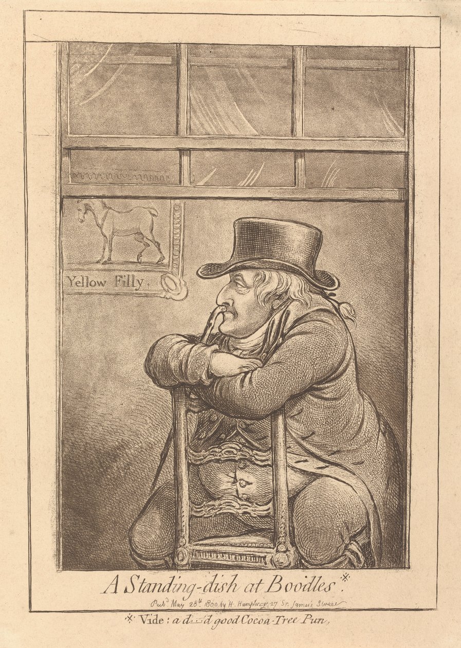 Et praktfat på Boodles av James Gillray