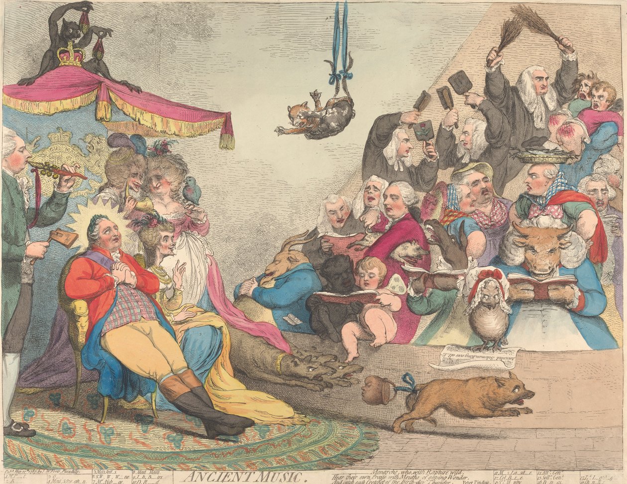 Oldtidens musikk av James Gillray