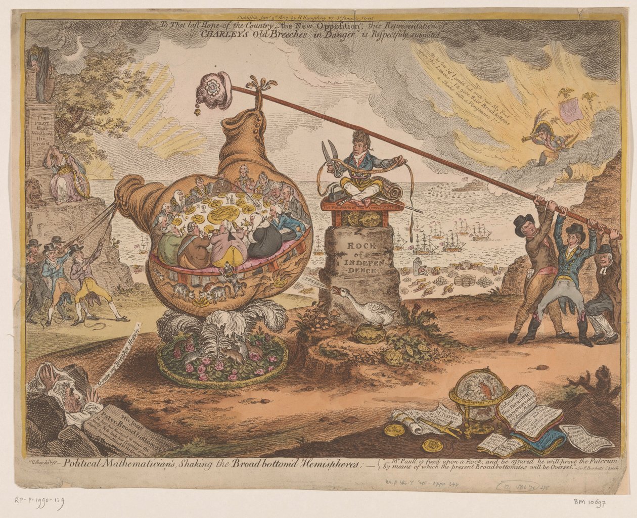 britiske politiske spotprent, 1807 Political Mathematician