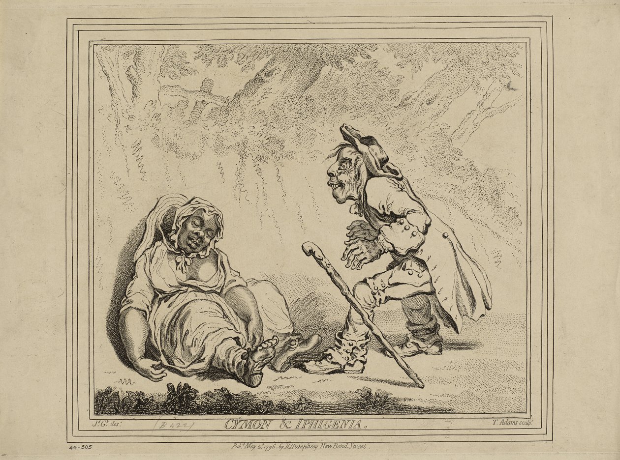 Cymon and Iphigenia, publisert 2. mai av James Gillray