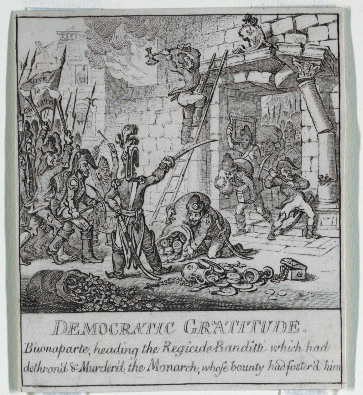 "Demokrati, eller en skisse o av James Gillray