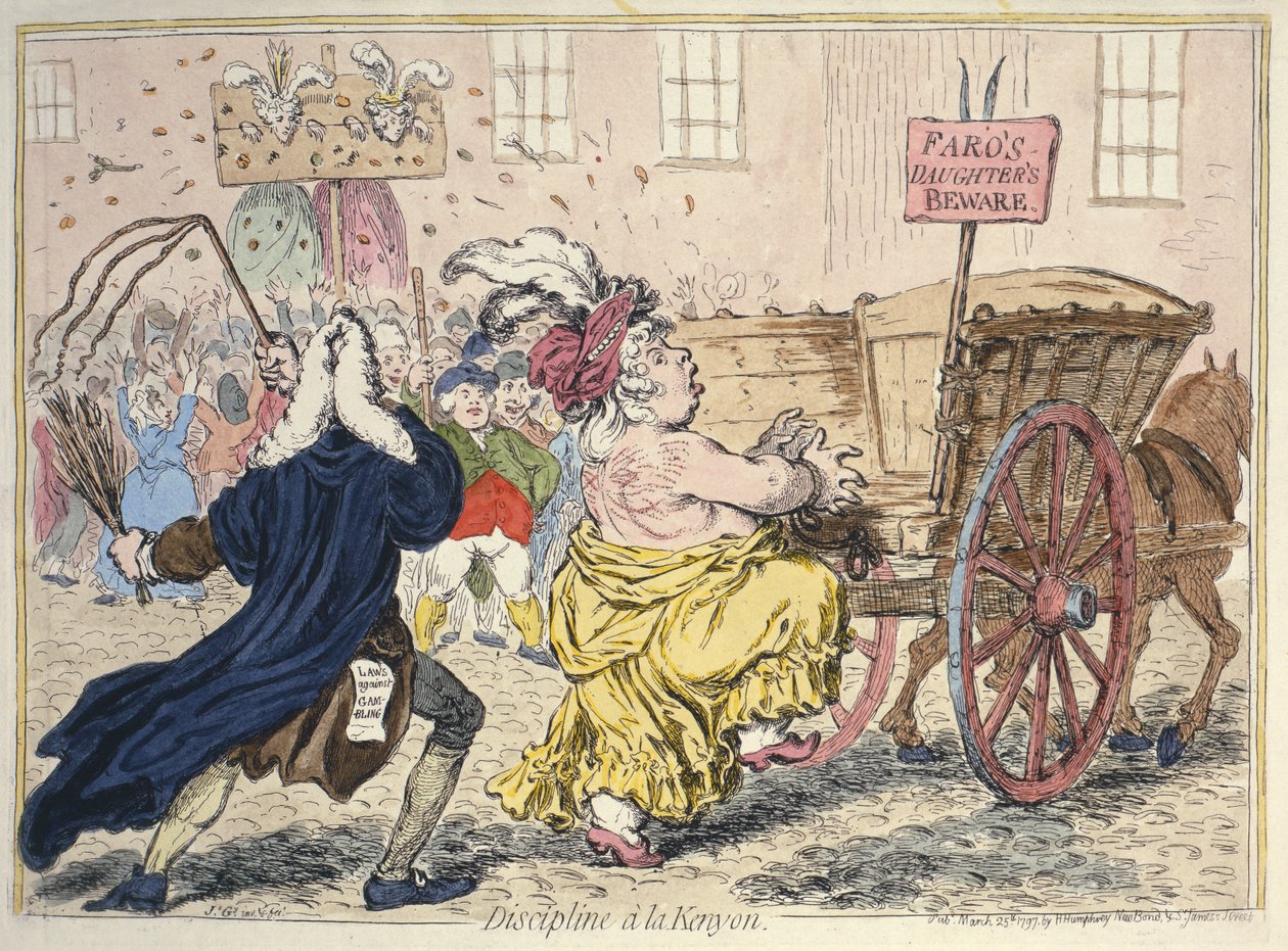 "Discipline A La Kenyon", 25. mars 1797 av James Gillray