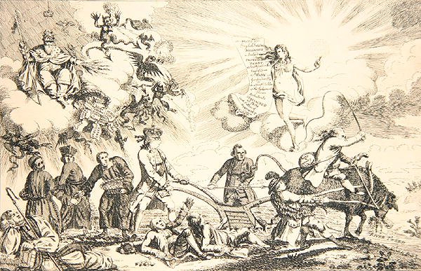 Kirkelig og politisk, nasjonens tilstand av James Gillray