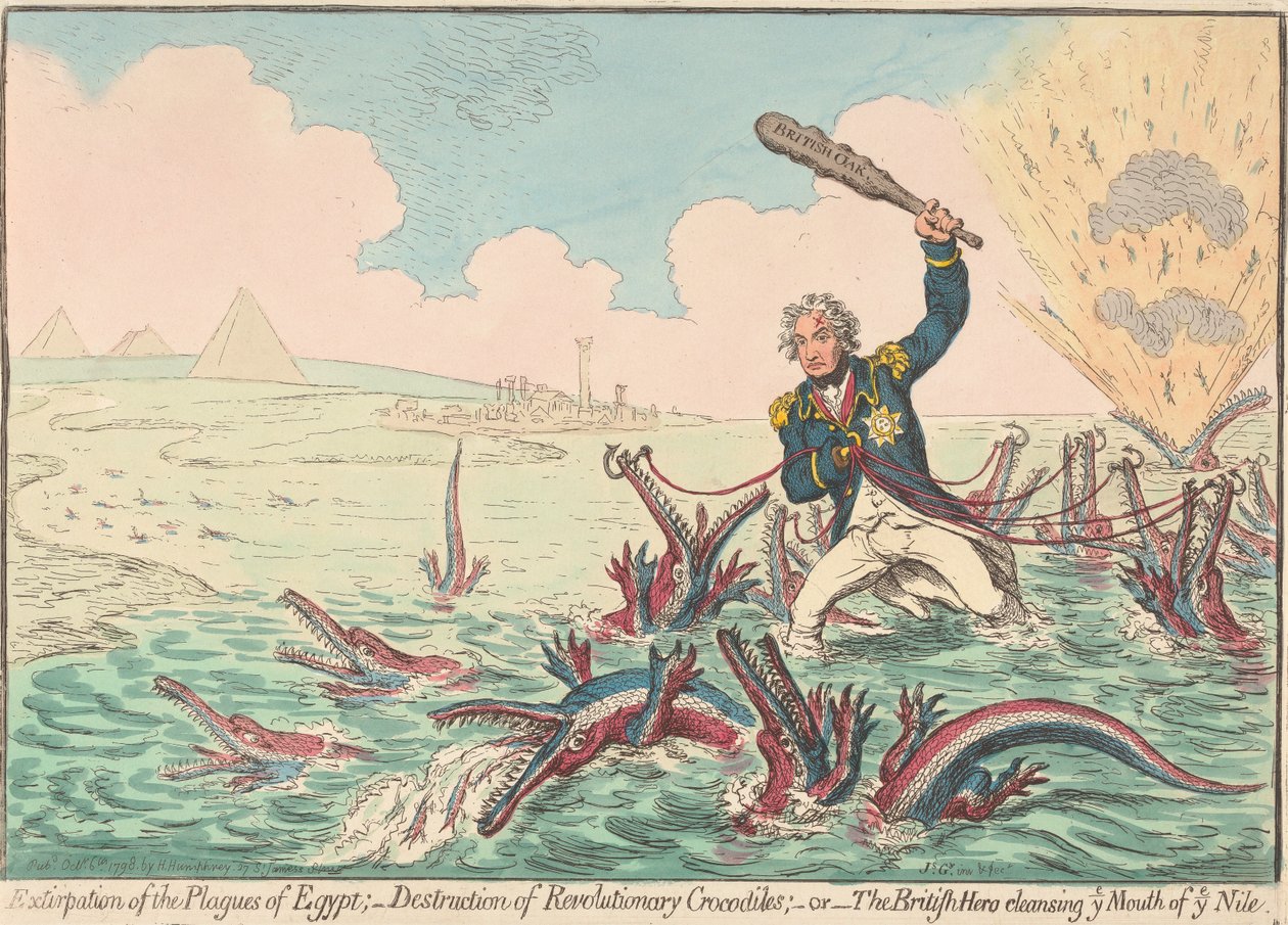 Utryddelsen av Egypts plager av James Gillray