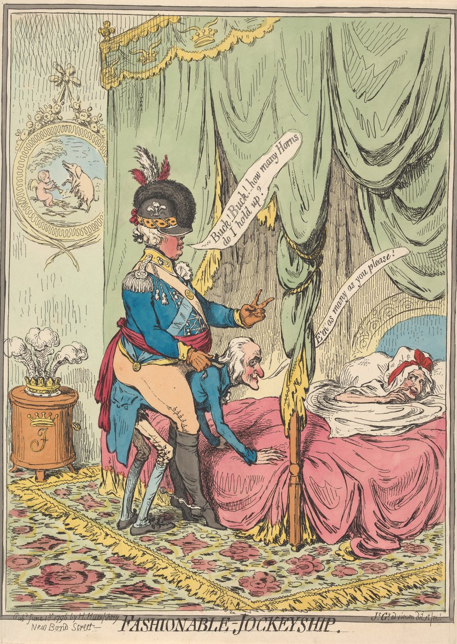 Moderne - jockeykunst av James Gillray