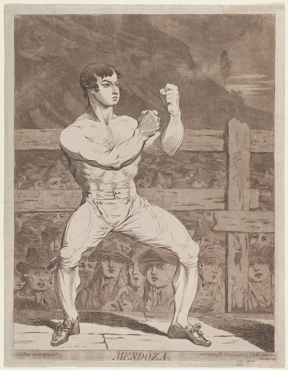 Mendoza, 24. april 1788., 24. april 1788. av James Gillray
