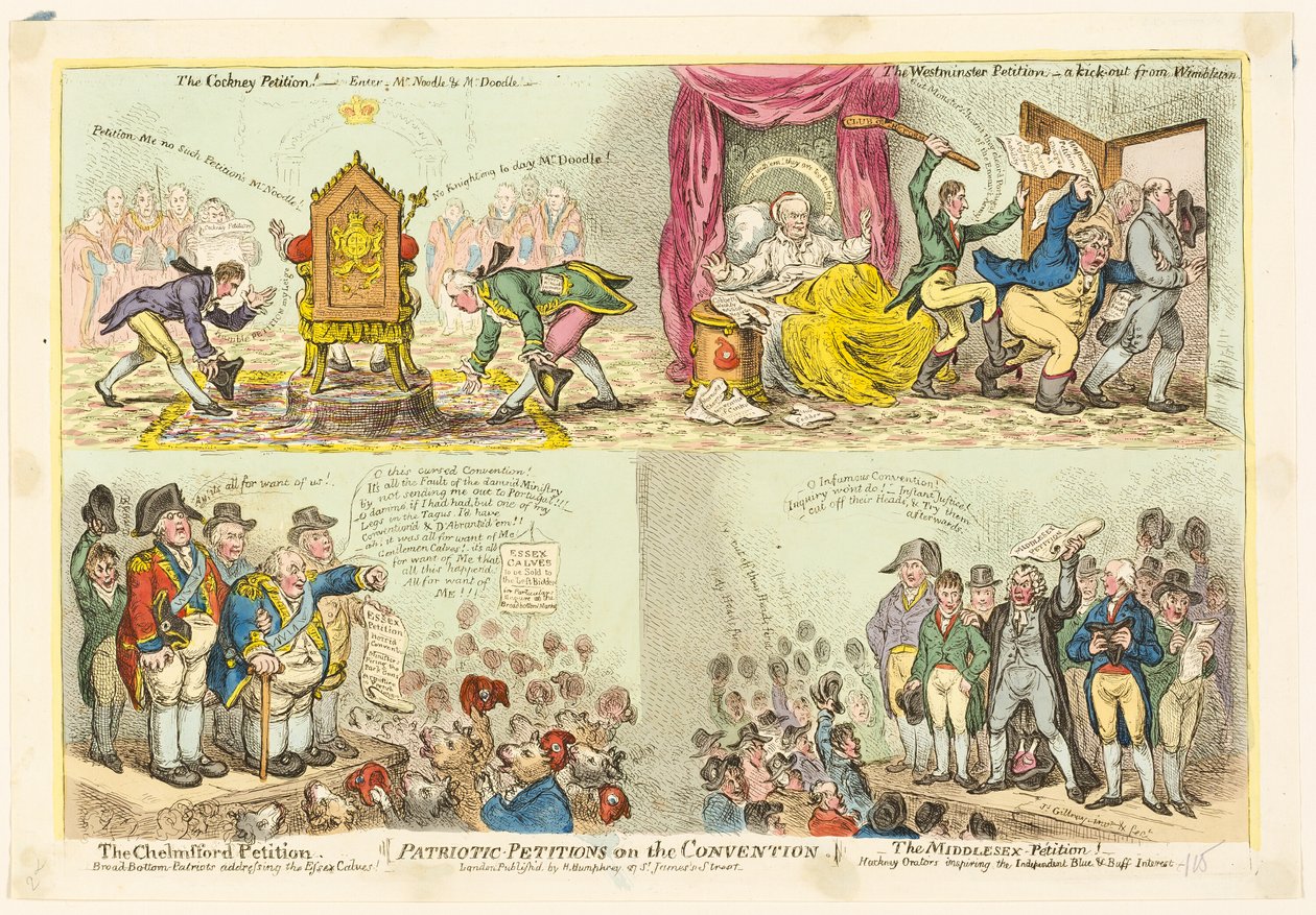 Patriotiske begjæringer om konvensjonen av James Gillray