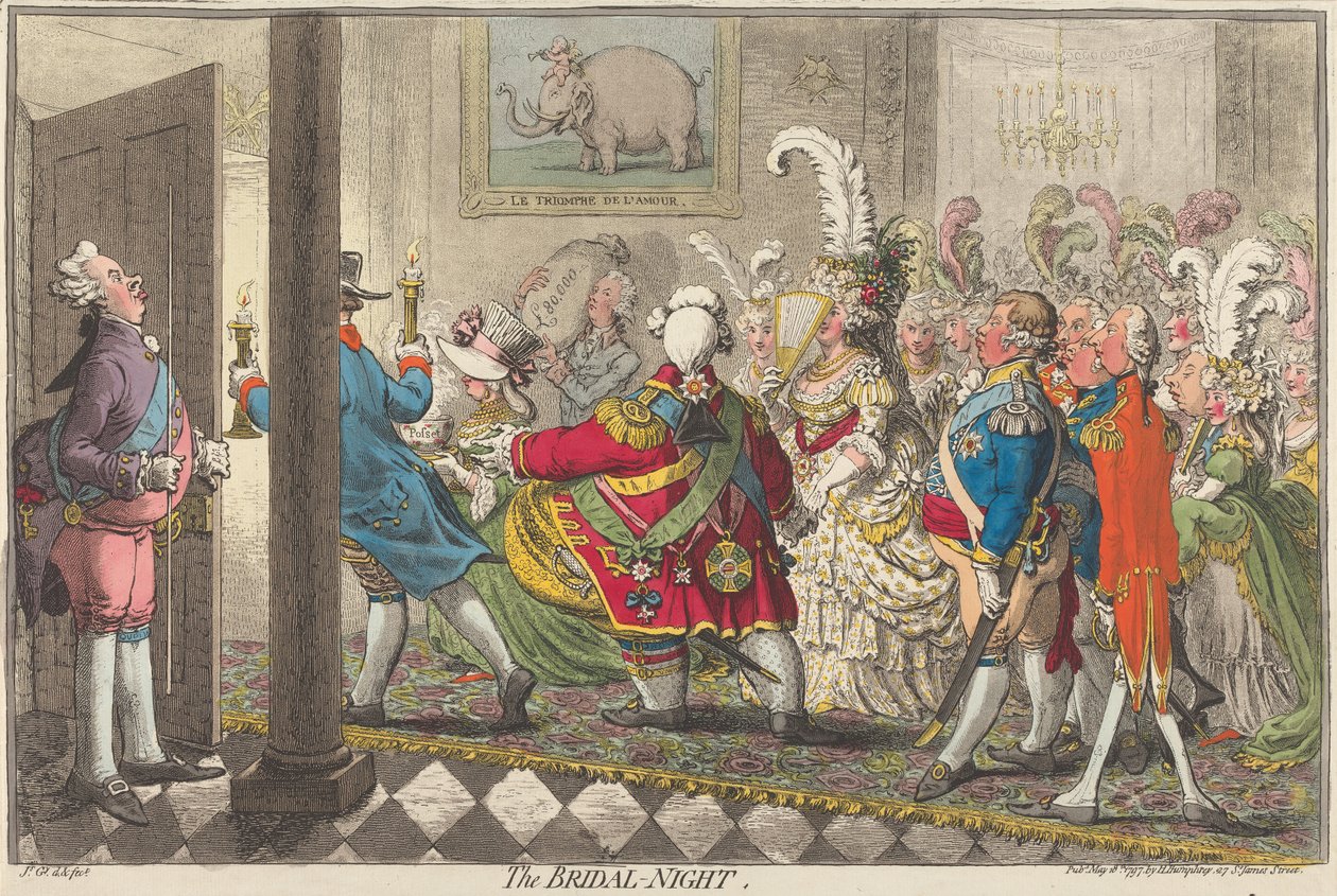 Die Hochzeitsnacht av James Gillray