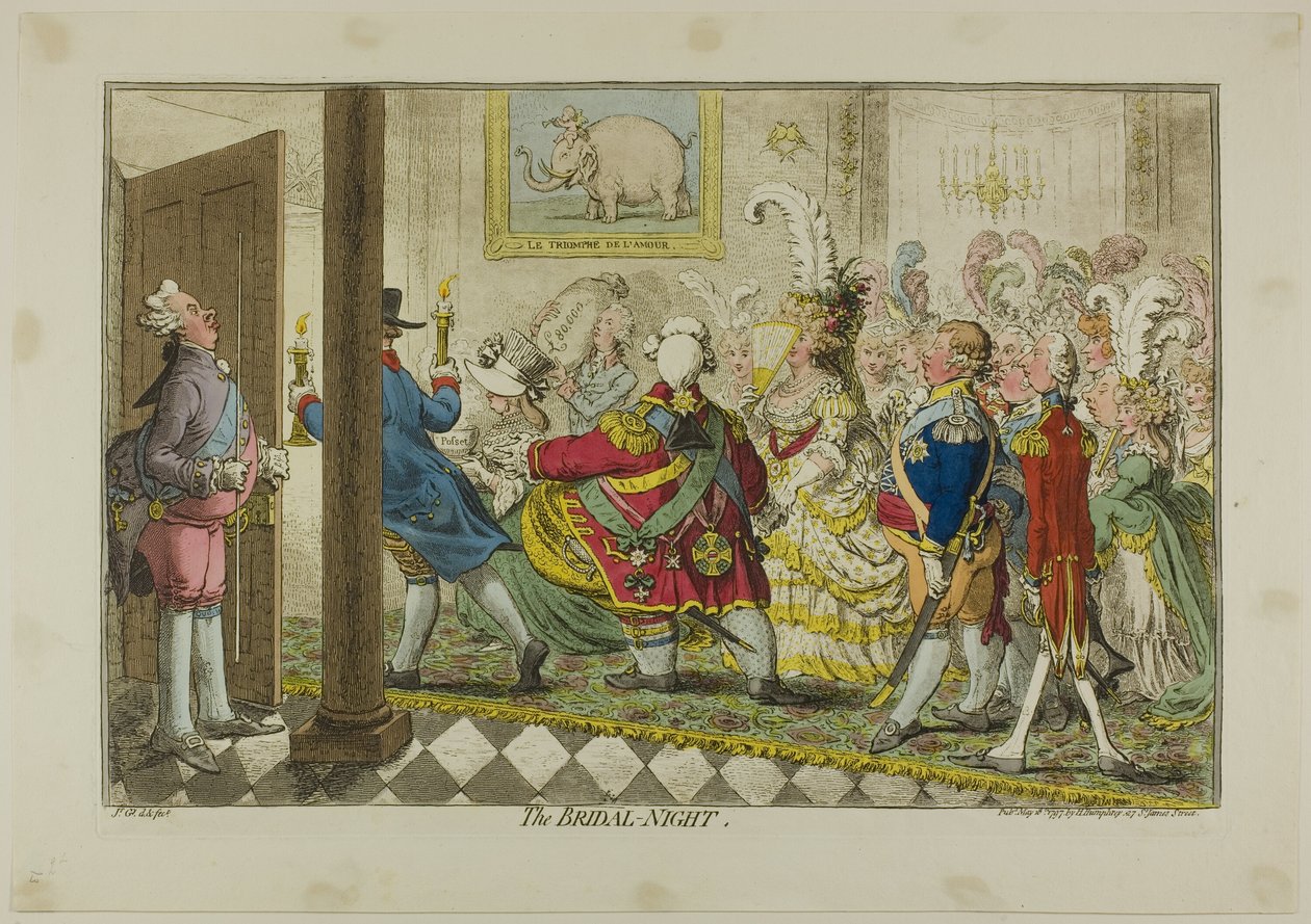 Brudenatten av James Gillray