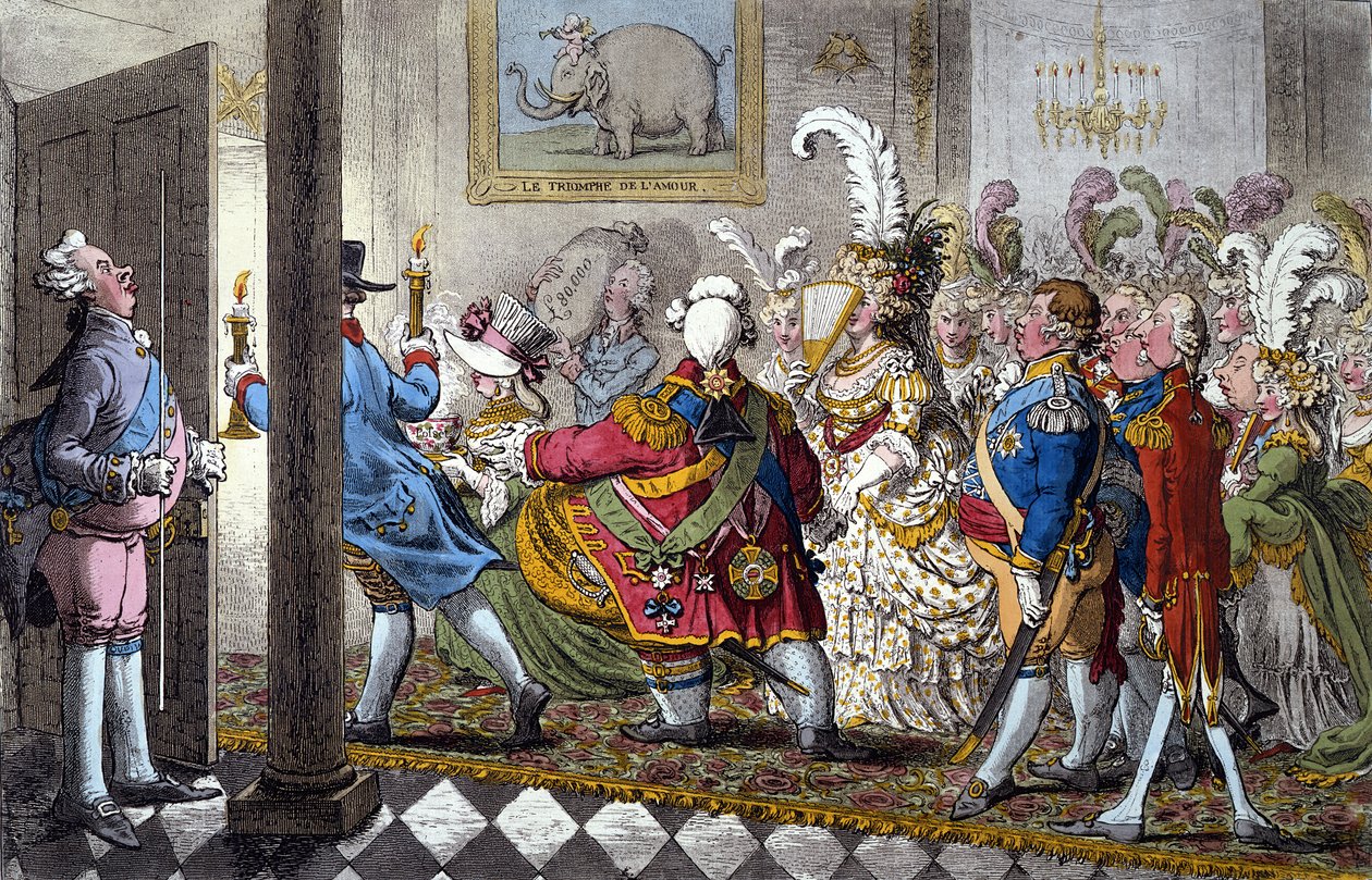 Brudenatten av James Gillray