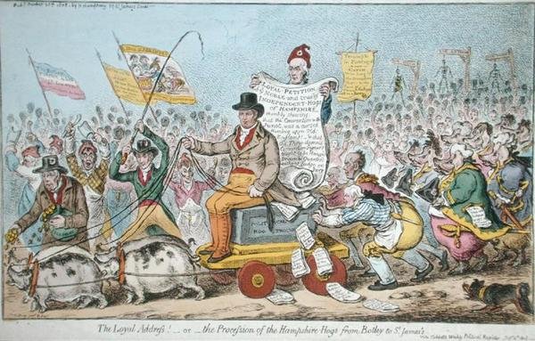 Den lojale adressen! eller The Procession of the Hampshire Hogs from Botley to St. James
