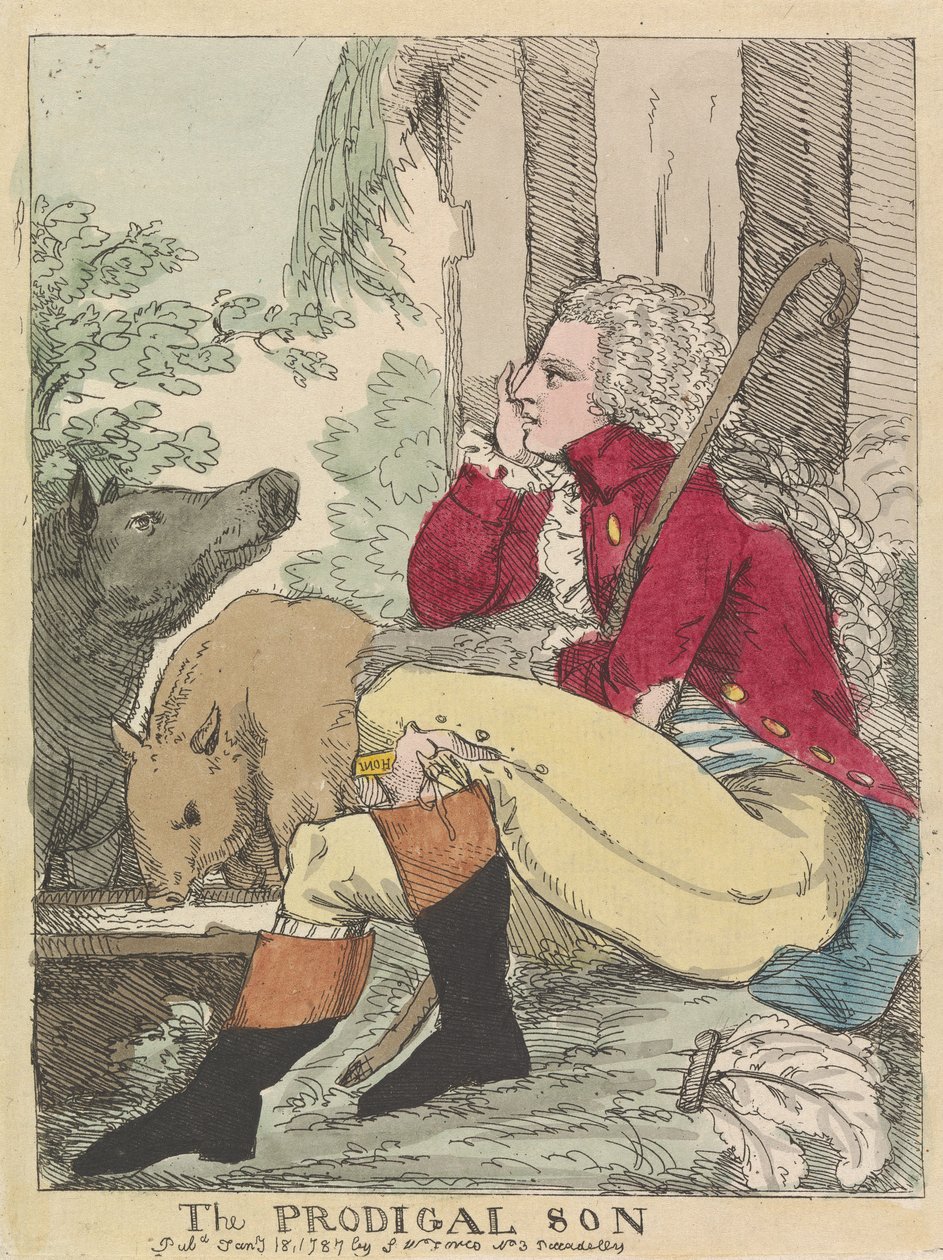 Den fortapte sønn av James Gillray