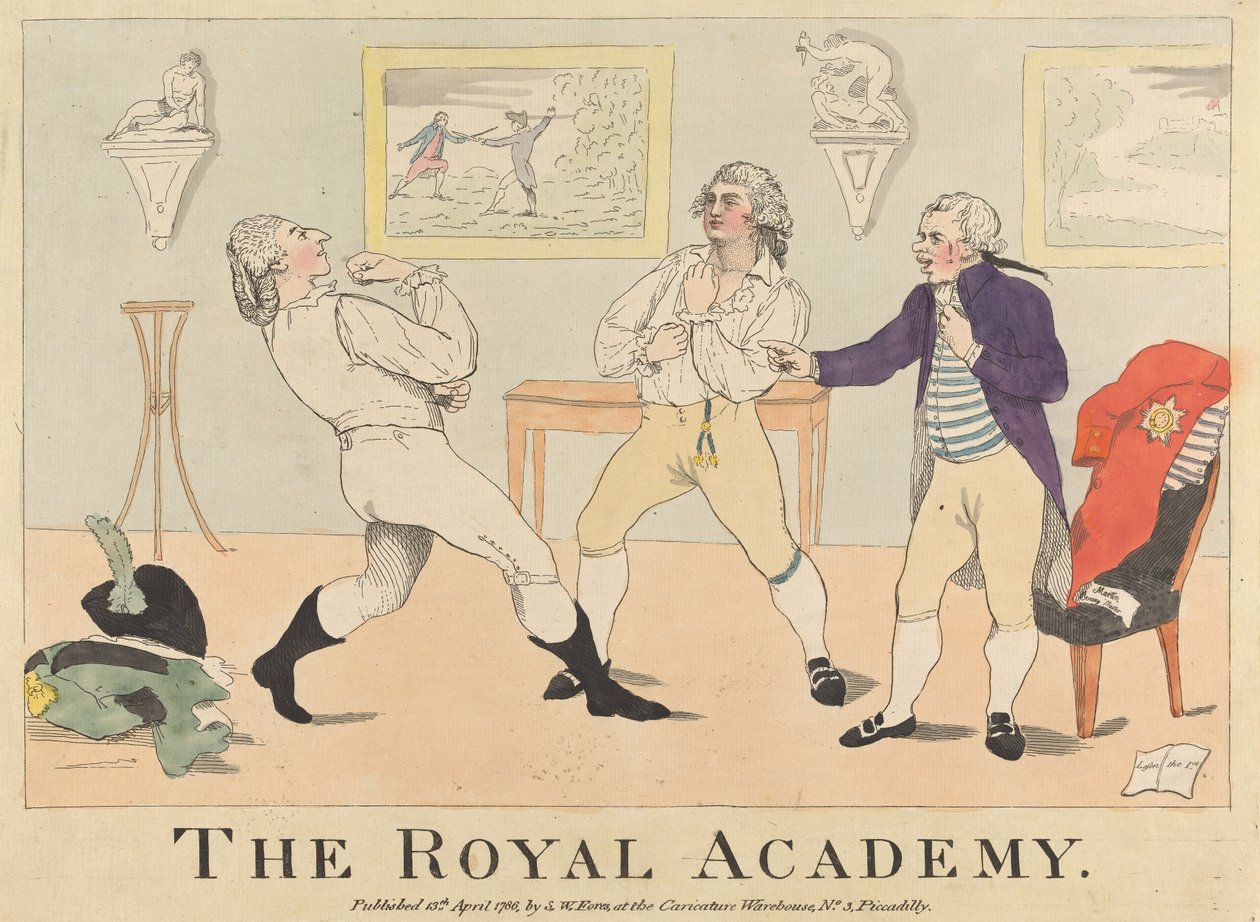 Det kongelige akademi av James Gillray