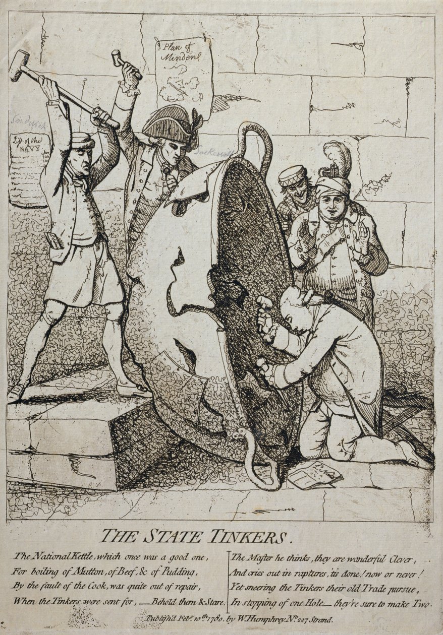The State Tinkers, utgitt av William Humphrey i 1780 av James Gillray