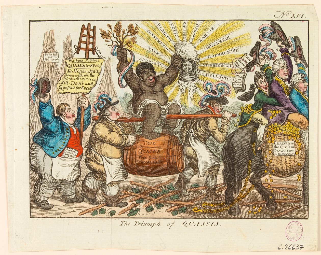 Quassias triumf av James Gillray