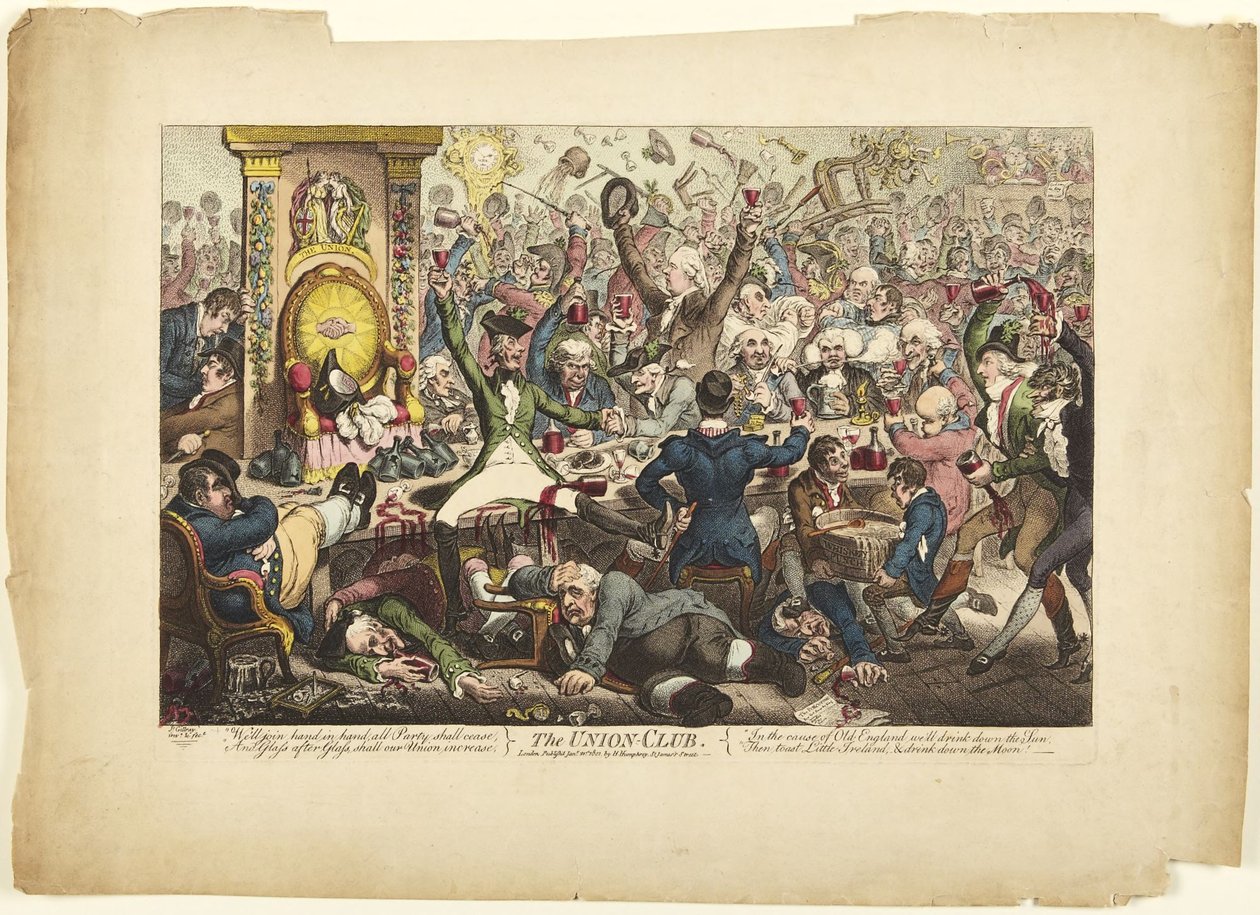 Union Club av James Gillray