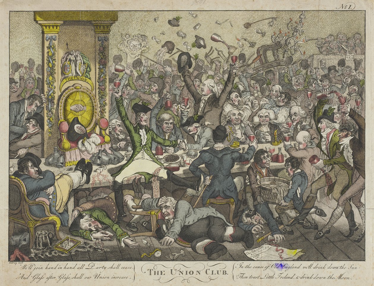 Union Club av James Gillray
