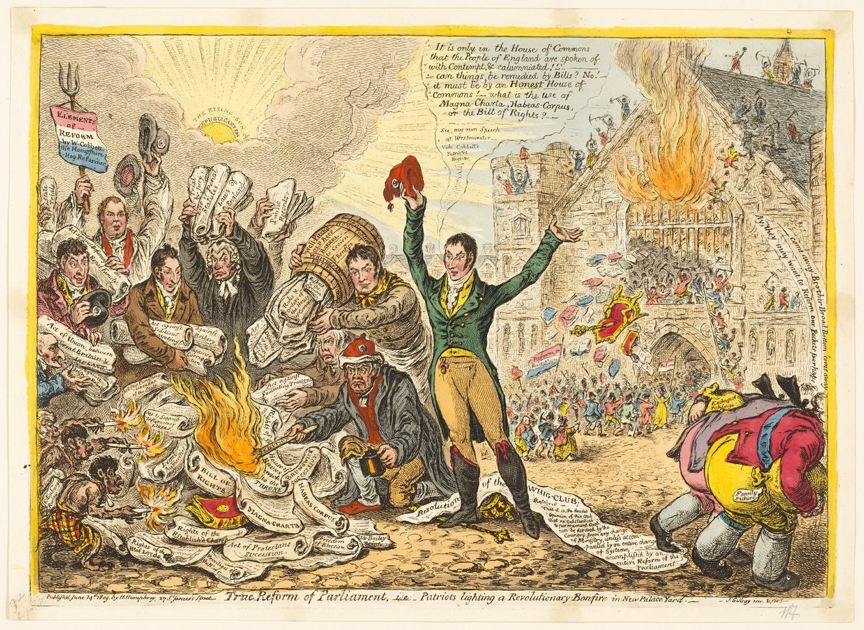 Sann reform av parlamentet av James Gillray