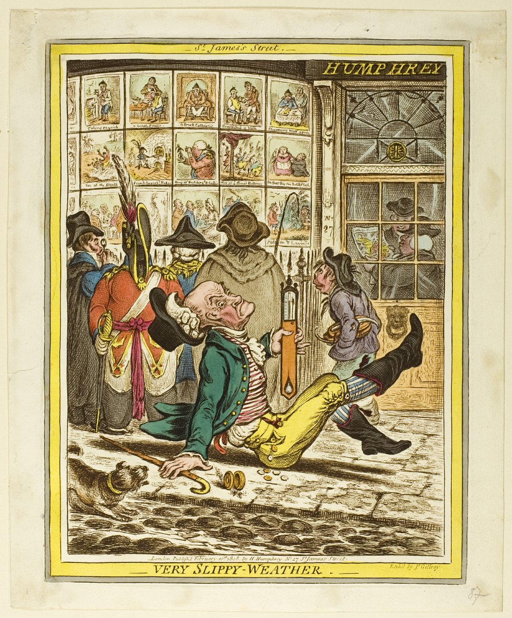 Veldig glatt vær av James Gillray