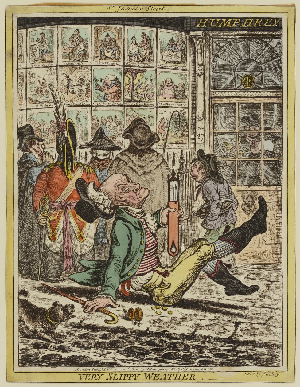 Veldig glatt vær av James Gillray