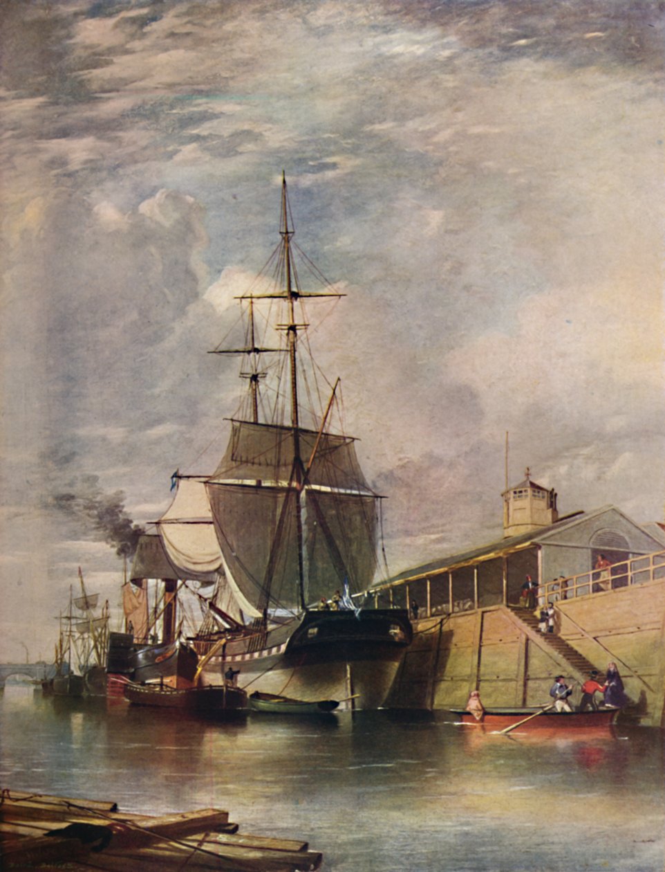 Belfast havn - Fergetrinn, 1851, 1909. av James Glen Wilson