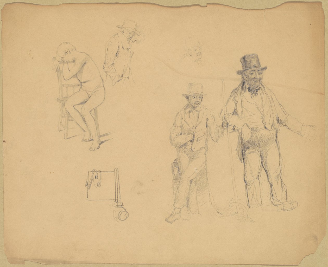 Studier av menn og gutter av James Goodwyn Clonney